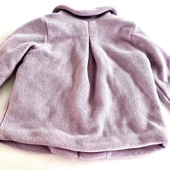 Next girls pink polar fleece lined fall spring coat jacket size 12/18 months - Picture 2 of 5